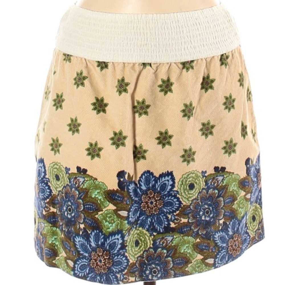 Free People Casual Skirt Mini Floral Border Print